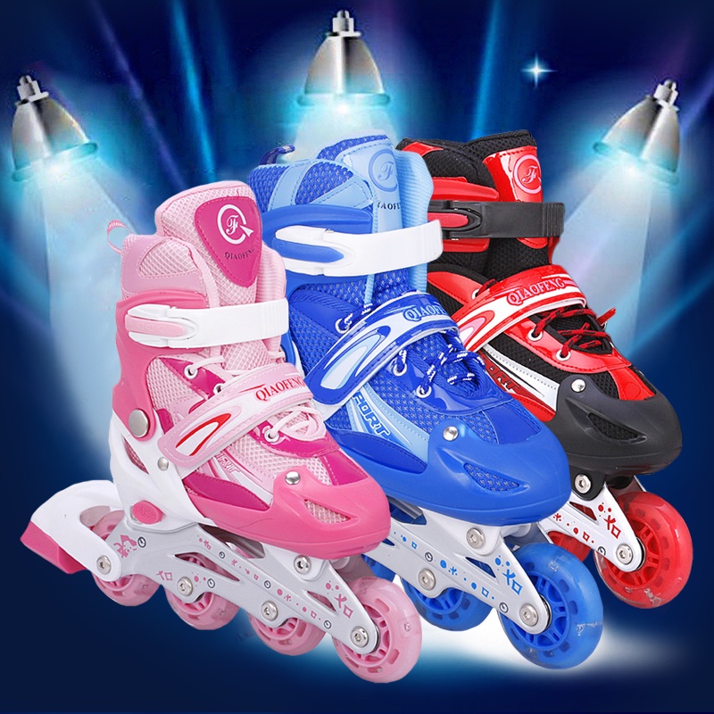 WARBASE Kids Children Cute Adjustable Breathable Inline Roller Skates