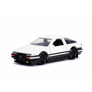 JADA HOLLYWOOD RIDES INITIAL-D 1986 TOYOTA TRUENO AE86 WHITE 1:32 DIECAST MODEL