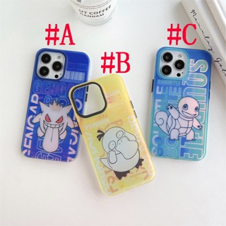 เคสแข็ง สำหรับ ไอโฟน iPhone 14 Pro Max iPhone 13 Pro Max iPhone 12 Pro Max iPhone 11 Cartoon Pokemon Gengar &amp; Psyduck &amp; Squirtle Hard Case