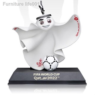 พร้อมส่ง▦☋Raib Qatar Mascot 2022 World Cup Commorative La eebFIFA Football Ornament