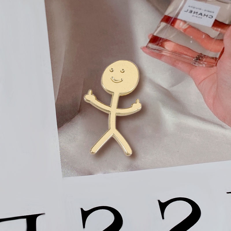 ตลก แนวตั้ง กลาง นิ้ว ฟิกเกอร์ เคลือบ เข็มกลัด โลหะผสม ตลก เข็มกลัด Pin ปกเสื้อ เครื่องประดับ ของขวัญ ราคา ถูกที่สุด ดีลบีเคเค แกลเลอรีภาพที่ 9