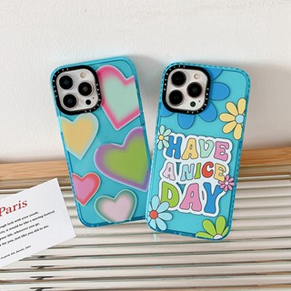 Casetify เคสซิลิโคนนิ่ม ลาย Have A Nice Day สําหรับ iPhone 14 11 12 13 Pro X XS XR 14Pro Max