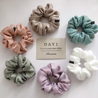 DAY 1 scrunchies โดนัทมัดผม ยางรัดผม Size M