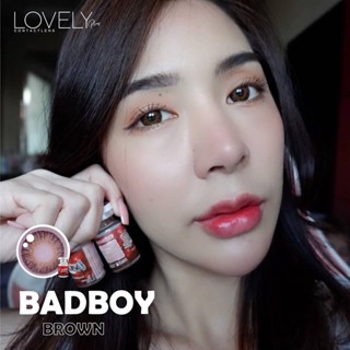 คอนแทคเลนส์ Lovely รุ่น Badboy Brown (สีน้ำตาล)