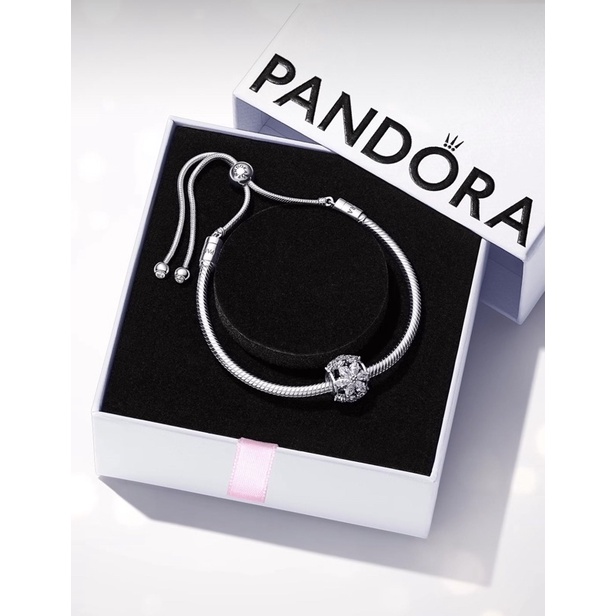 Pandora moment snake chain slider bracelet แท้100 pandoradd ThaiPick