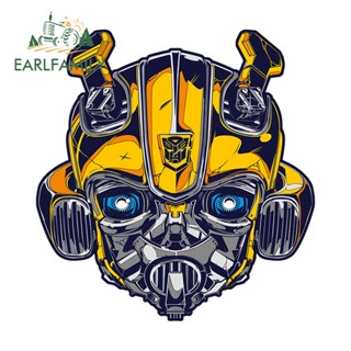Earlfamily 13 ซม. Transformers Bumblebee รถสติกเกอร ์ Scratc…