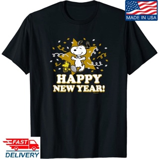 ลดกระหน่ำ snoopy -Christmas T-Shirt เสื้อยืดคอกลมพิมพ์ลาย เสื้อยืดผ้าฝ้ายพิมพ์ลายเรียบง่าย