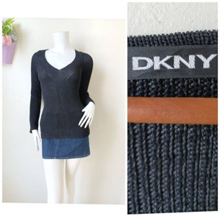 DKNY เสื้อนิตติ้งมสีดำ  Size S รอบอก 28- 34 นิ้วค่ะ