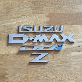 โลโก้ ISUZU D-MAX DDi Z ปี 2012-2019 ตัวหนังสือติดฝาท้าย จำนวน 4 ชิ้น