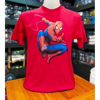 เสื้อยืดMarvel ลิขสิทธิ์แท้ ลายสไปเดอร์แมน สีแดง (MVX-133)