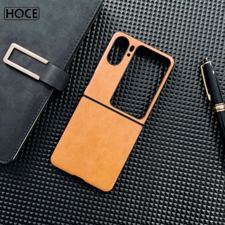 Hoce เคสโทรศัพท์หนัง กันกระแทก หรูหรา สําหรับ OPPO Find N2Flip 6.8 นิ้ว