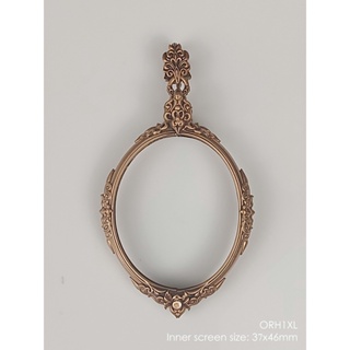 ORH1XLBronze Orahan1XL Oval amulet casing 37x46mm กรอบพระบรอนซ์ วงรีขนาดใหญ่ ภายในประมาณ 37x46mm