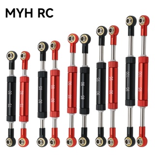 Myhrc ก้านเชื่อมพวงมาลัย 75-100 มม. ปรับได้ สําหรับรถไต่หินบังคับ 1/10 Axial SCX10 RBX10 Tamiya CC02 HSP 94111 1 ชิ้น