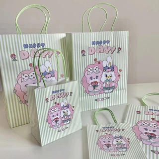 พร้อมส่งในไทย ขายดี มี20แบบ ถุงกระดาษ ลายกระต่าย ESTHER PUPPY น่ารัก สำหรับใส่ของ ของขวัญ