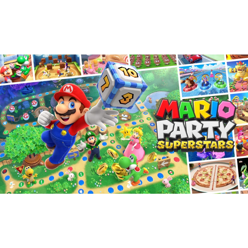 Nintendo Switch : Mario Party Superstars นินเทนโด้ สวิตช์ แผ่นเกม Mario Party Superstars