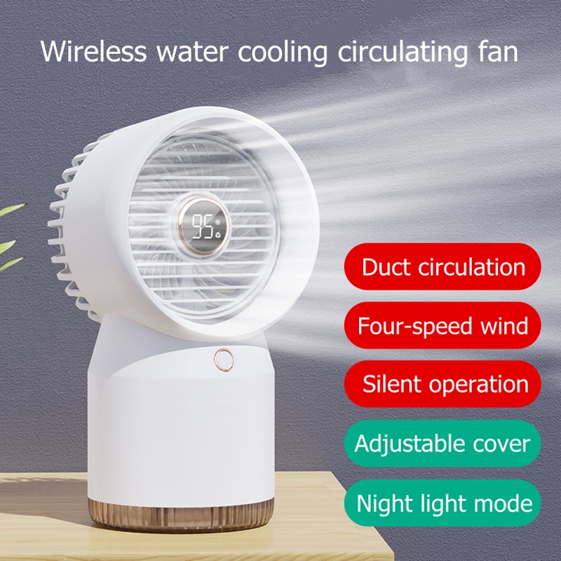 BHome Water Spray mist air conditioning humidifier fan 3600mAh