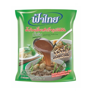 [ราคาพิเศษ] ฟ้าไทย น้ำก๋วยเตี๋ยวสำเร็จรูปเข้มข้น น้ำข้น 350 กรัม x 6 ซอง - Fathai Concentrated Noodle Soup (Brown Soup)