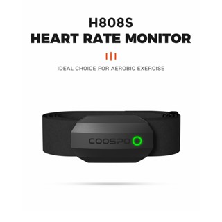 Coospo H808S เซนเซอร์วัดอัตราการเต้นของหัวใจ โหมดคู่ ANT บลูทูธ พร้อมสายรัดหน้าอก สําหรับ Wahoo Garmin Zwift Sports Monitor