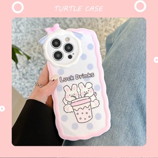 [พร้อมส่ง] เคสโทรศัพท์มือถือ ลายการ์ตูนกระต่าย แกะน้อย สําหรับ Apple iPhone 14 13 12 11 PROMAX XS XR XSMAX SE2020 6 7 8PLUS MINI