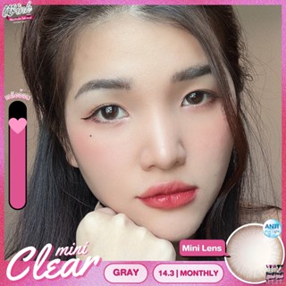 ร้านเลนส์สวยคอนแทคWink รุ่นMini Clear /สีGray สีBrown ไม่มีค่าสายตา นำเข้าจากเกาหลี มี อย.ของแท้100%(แฟชั่นสุดHit ขายดี)