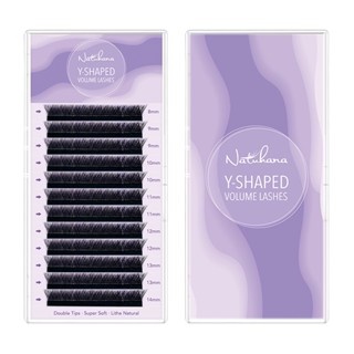 ขนตาแกน YY shaped (mixsize) ขนตานุ่ม เบาสบายตา สีดำ