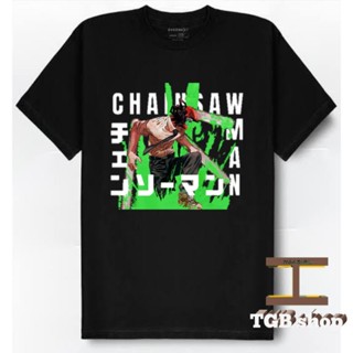 เสื้อยืด พิมพ์ลายอนิเมะ Chainsaw man สําหรับผู้ชาย และผู้หญิง