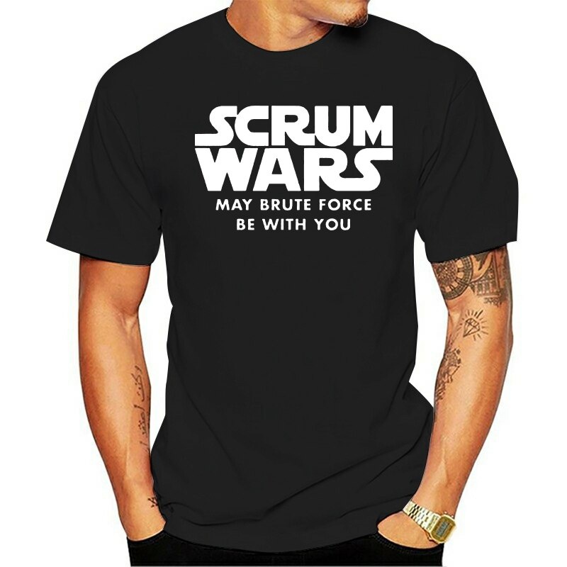 เสื้อยืดผู้ชาย Scrum Wars Rugby League Rugby Union Funny Birthdday Mens T Shirt