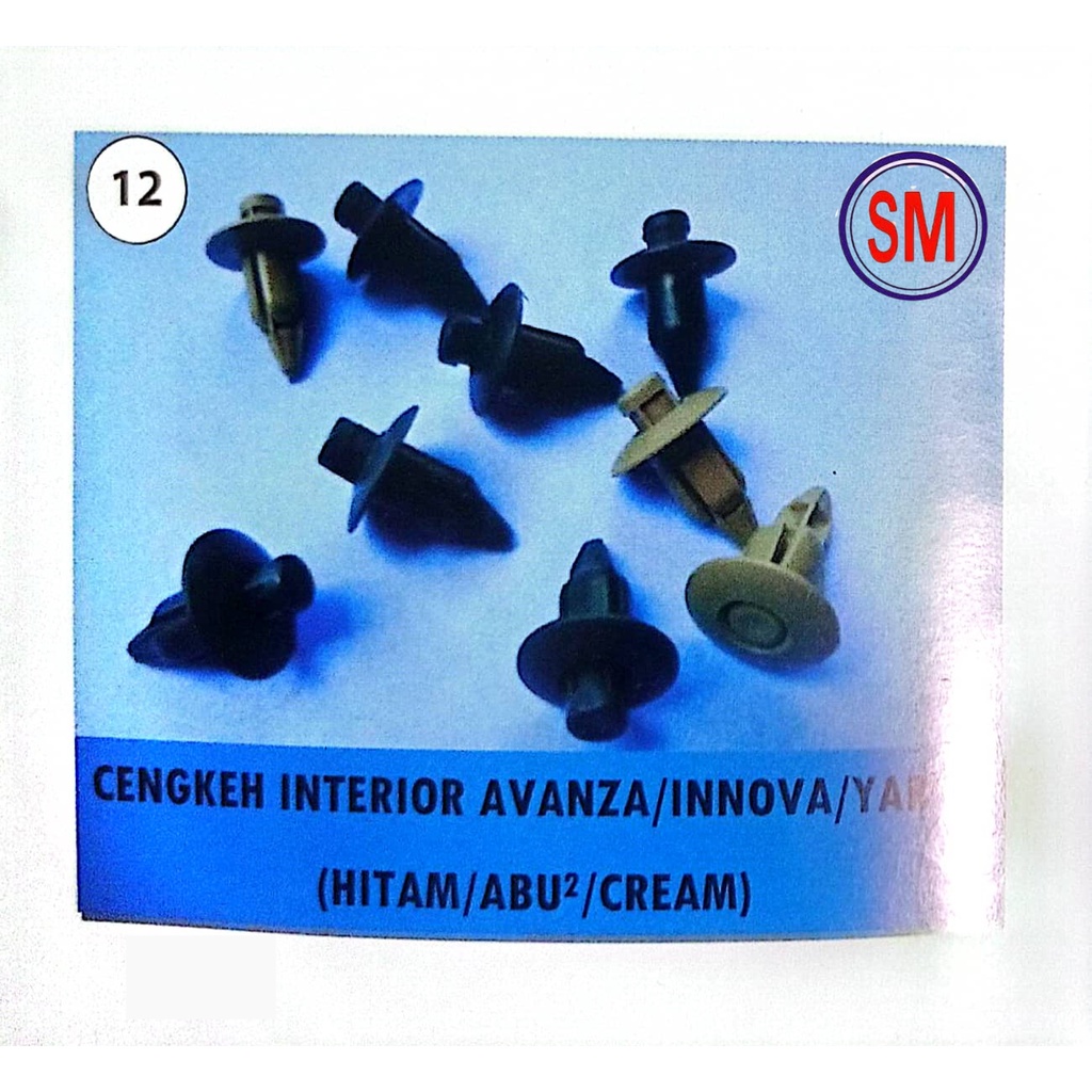 100 ชิ้น Avanza / Innova / Yaris Interior Cloves (ดํา / เทา / ครีม)