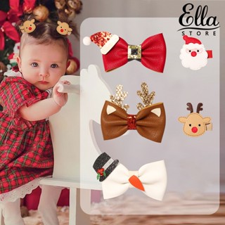 Ellastore123 กิ๊บติดผม โบว์ ลายการ์ตูน เข้ากับทุกการแต่งกาย สําหรับเด็กผู้หญิง