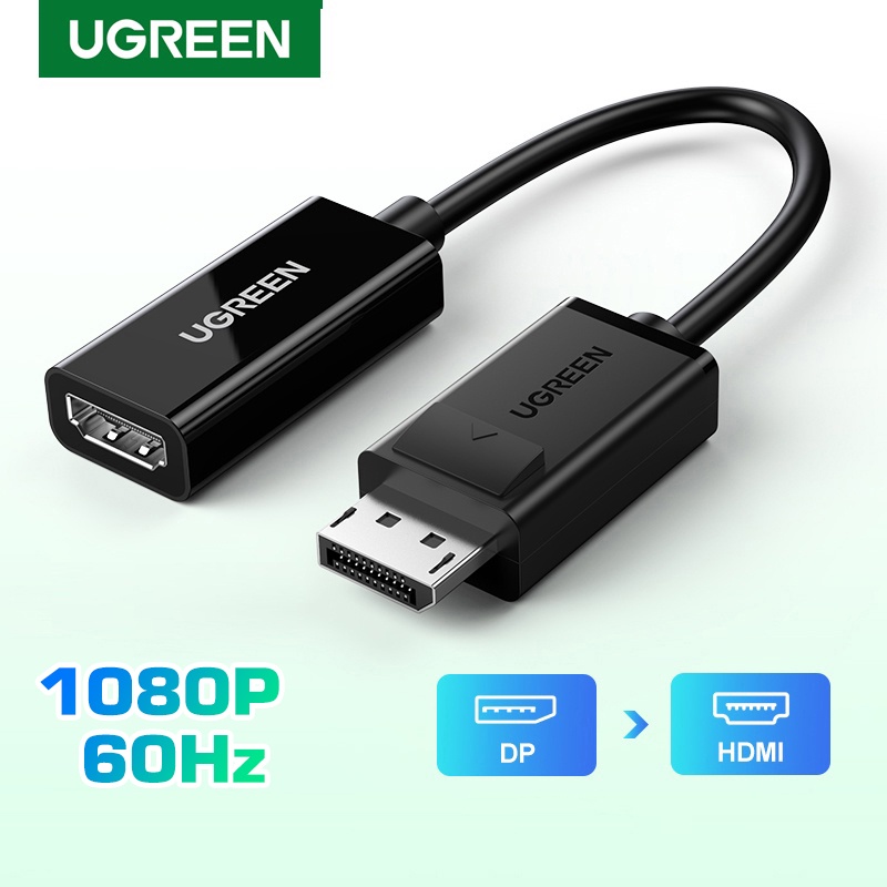 UGREEN รุ่น 40362 อะแดปเตอร์สายเคเบิล  DisplayPort DP to HDMI 1080P 60Hz สําหรับโปรเจคเตอร์ HP Dell 