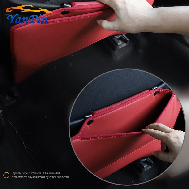 For BMW แผ่นกันเตะเบาะหลังรถยนต์ สําหรับ BMW F30 F20 F10 E34 E46 E60 E90 E36 X1 X3 X5 G20 G30 - รูปที่ 4