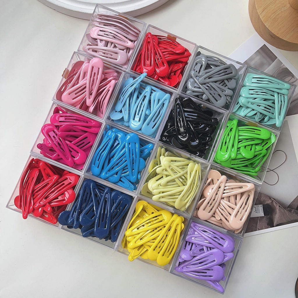 30 ชิ้น / เซต ผู้หญิง กิ๊บ ที่มีสีสัน น่ารัก รูปหยดน้ํา หวาน กิ๊บติดผม ปิ่นปักผม เลื่อน คลิป แฟชั่น เครื่องประดับผม
