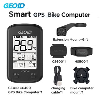 [รับประกันอย่างเป็นทางการ] คอมพิวเตอร์จักรยาน เครื่องวัดความเร็ว GPS ไร้สาย GEOID CC400 กันน้ํา เข้ากันได้กับบลูทูธ ANT+Cycling สําหรับรถจักรยาน