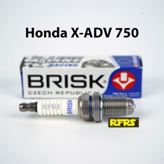 หัวเทียน BRISK X-Line 4 เขี้ยว แกนเงิน Honda X-ADV 750 Spark Plug (6X51ROD) รองรับทุกน้ำมัน Made in EU