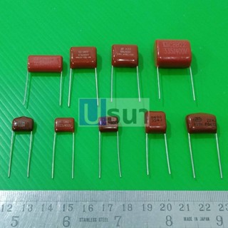 ตัว C ซีไมล่าร์ ตัวเก็บประจุ คาปาซิเตอร์ ไมล่าร์ Mylar Capacitor 400V 103J ถึง 824J #M-Capacitor (1 ตัว)