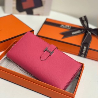 🔥ผ่อนได้🔥Hermes Wallet กระเป๋าสตางค์ใบยาว 19 cm [ หนังแท้ ] งาน Original อุปกรณ์ : Full Box Set