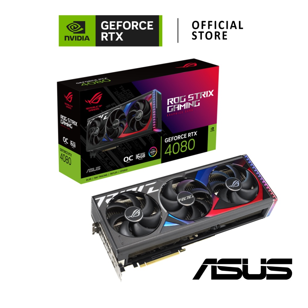 ASUS NVIDIA® GeForce RTX™ 4080 ROG STRIX 16GB OC การ์ดจอ