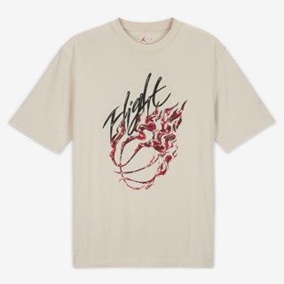 ใหม่พร้อมส่ง ของแท้ Jordan x Travis Scott Flight Graphic Cream T-shirt