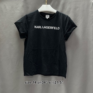 SALE!! คาร์ล ลาเกอร์เฟลด์ KARL LAGERFELD TEE / t-shirt เสื้อยืด เสื้อ แขนสั้น ของแท้ ตรุษจีน คริตส์มาส วาเลนไทน์