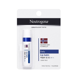 หมดอายุ 9/23 NEUTROGENA DAILY LIP BALM SPF 15 (NORWEGIAN FORMULA) สูตรเข้มข้น ขนาด 4 กรัม