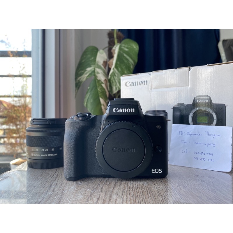 กล้อง Canon M50 พร้อมเลนส์ 15-45mm เมนูไทย 🇹🇭 มือสองสภาพสวย 95% ++ ✅สินค้ามีพร้อมส่งทันที