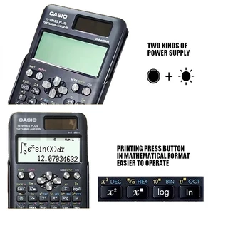 คาสิโอ FX-991EX FX-991ES Plus FX-82MS เครื่องคิดเลขวิทยาศาสตร์ รุ่นใหม่ 240 ฟังก์ชัน สําหรับนักเรียนวิศวกรรมศาสตร์ ของแท้