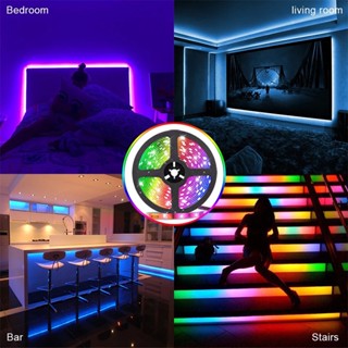 ไฟเเต่งห้อง กันน้ำ ไฟRGB LED Strip รุ่น2835/5050 ไฟเส้นเปลี่ยนสีได้ การซิงโครไนซ์เพลง