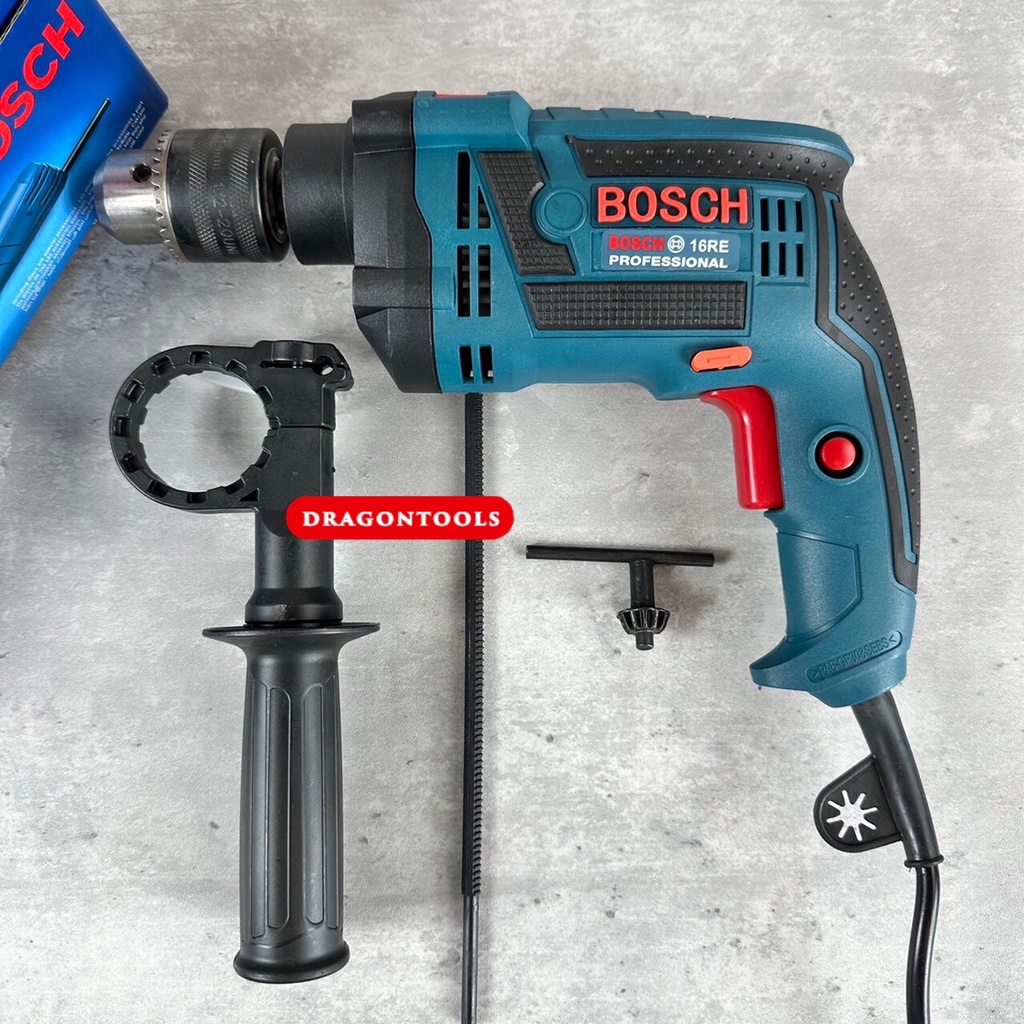 BOSCH GSB16RE (SET) สว่านเจาะคอนกรีตกระแทก 12 นิ้ว 750w ซ้าย-ขวาอุปกรณ์ ...