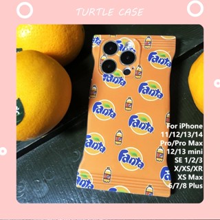 [พร้อมส่ง] เคสโทรศัพท์มือถือ ซิลิโคน ลาย Fanta Snack Bag สําหรับ iPhone 14 13 12 11 PROMAX XS XR XSMAX SE2020 6 7 8PLUS MINI