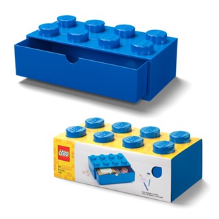 LEGO Desk Drawer Brick 8 BLUE กล่องลิ้นชักตั้งโต๊ะเลโก้ สีน้ำเงิน 32x16x12 cm.