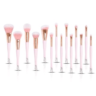 Mei Linda Sparkling Pink Brush #MD4229 : meilinda เมลินดา แปรงแต่งหน้า ขนนุ่ม x 1 ชิ้น alyst