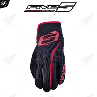 ถุงมือสำหรับขับขี่มอเตอร์ไซค์/ถุงมือการ์ด FIVE ADVANCED GLOVES RS5 AIR RED