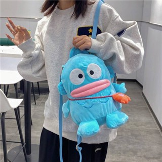 Sanrio Hangyodon กระเป๋าเป้สะพายหลัง กระเป๋าเครื่องสําอาง สําหรับเด็กผู้หญิง