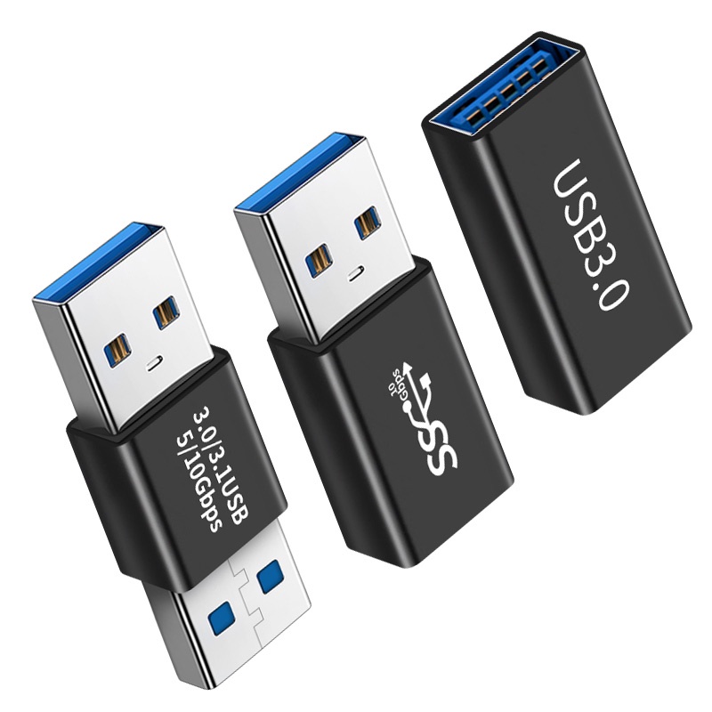 Ecily อะแดปเตอร์เชื่อมต่อ USB 3.0 เป็น USB 5Gbps Gen1 ตัวผู้ เป็นตัวเมีย SSD HDD USB 3.0
